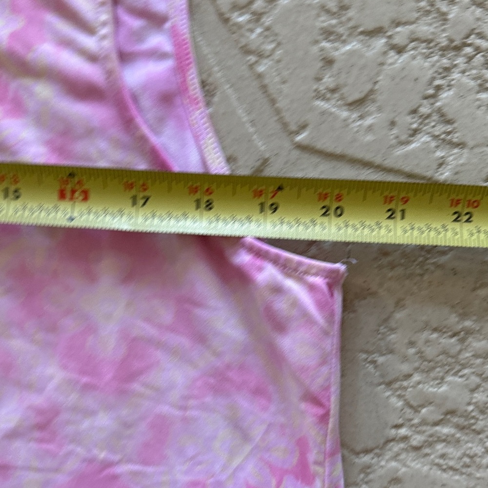 Elegant Pink Floral Sleeveless Pajama Dress - Picture 6 of 6